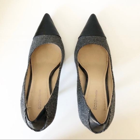 BCBGeneration Tweed heels with leather tips. - Picture 4 of 5